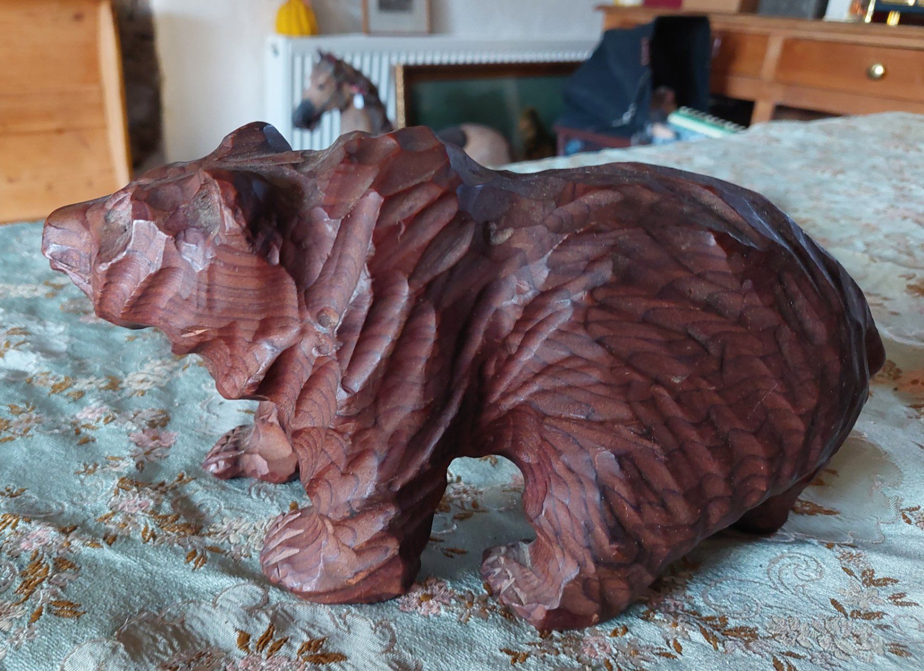 Sculture & Statue: Holz-Bär Skulptur, Handgeschnitzt, Deko-Objekt – Usato da Siblingen venduto da rantiques 3
