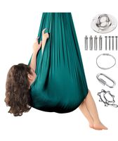 +Grün Kinderschaukel Hängematte Indoor Outdoor Yoga Therapie