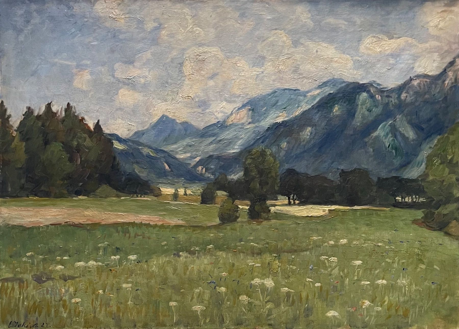 Dipinti: Jokisch Eduard (1867-1943) – Usato da Grosshöchstetten venduto da Perle1951 1