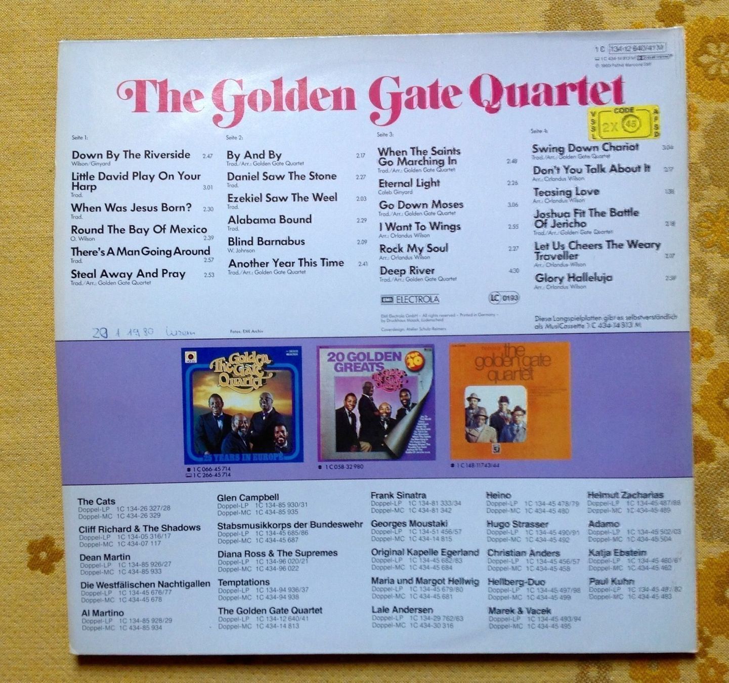 Dischi in vinile: The Golden Gate Quartet – Usato da Endingen venduto da nathan05 9