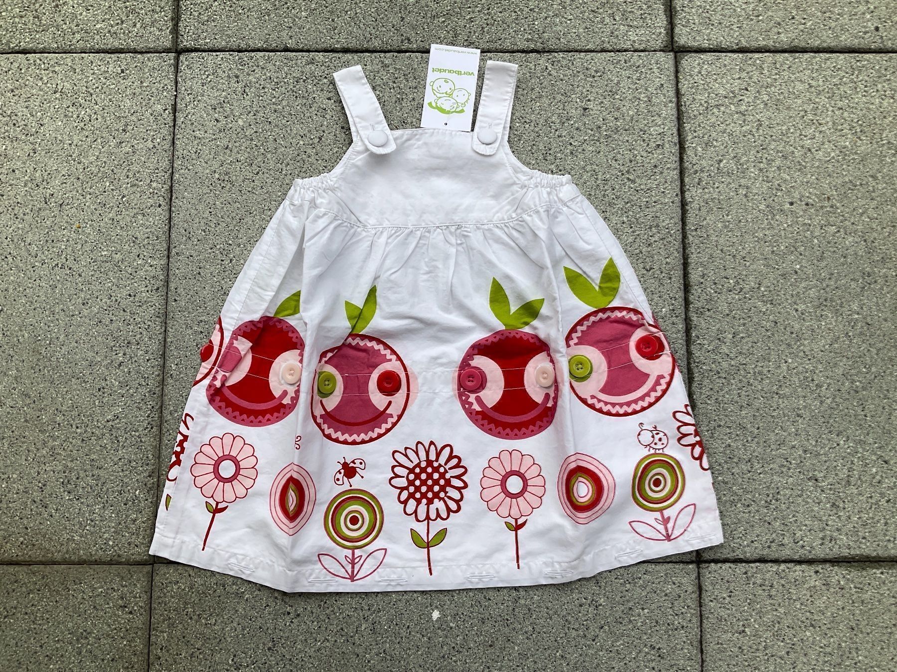 Vestiti & Gonne: Neues verbaudet Trägerkleid Gr. 98 – Nuovo (secondo la descrizione) da Winterthur venduto da aionila