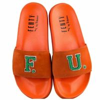 Puma x Fenty Rihanna FU orange Slides 36-38 Slippers
