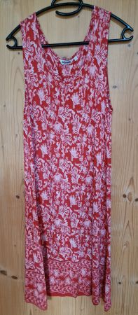 Kleid INDISKA rost/rot-weiss S