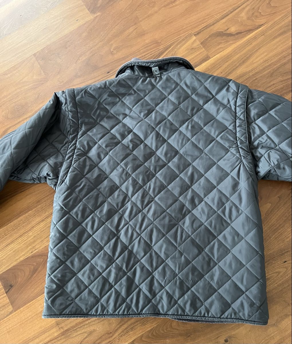 Porsche Giacche: Porsche Jacke Steppjacke Übergangsjacke grau/anthrazit – Usato da Wolfwil venduto da Poulet60 1