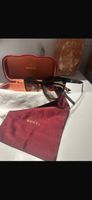 Sonnenbrille Gucci Damen Schildpatt braun mit Etui