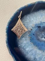 875 silver pendant was gold plated ,vintage