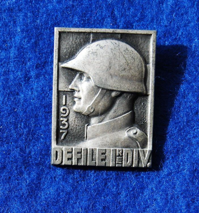 médaille « DEFILE 1ERE DIVISION 1937 (Gebraucht) in Genève für CHF 4 ...