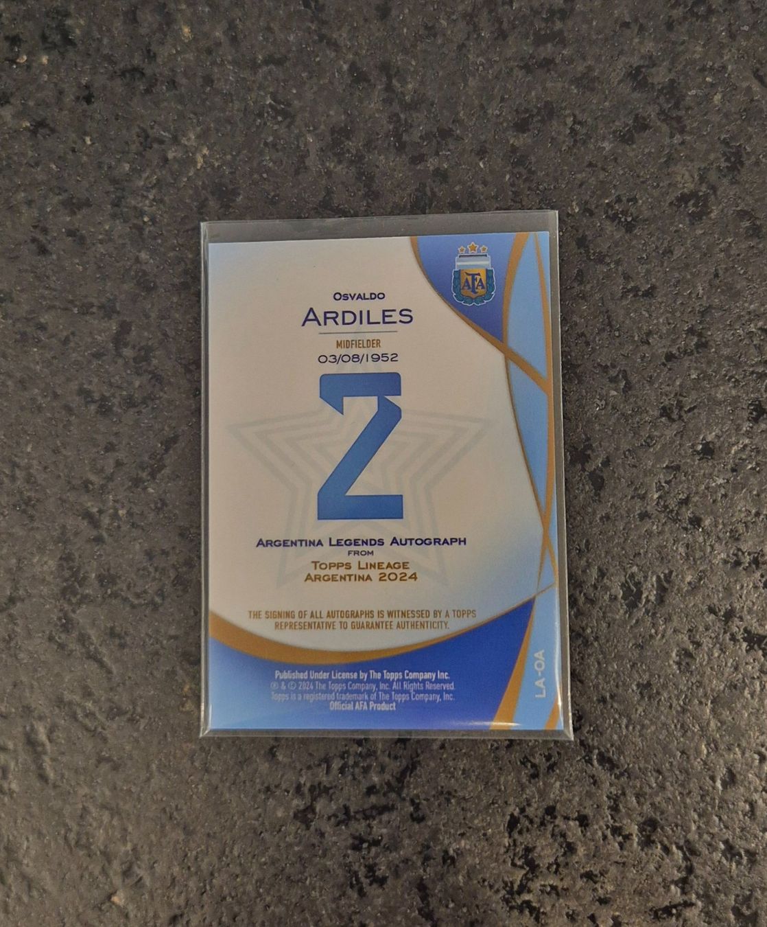 Topps Sammelbilder & Trading cards: Osvaldo Ardiles Autogramm - Argentinien - Topps – Neu (gemäss Beschreibung) aus Burg AG von Danoe 1