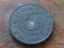 AUTRICHE  5  Groschen  1963