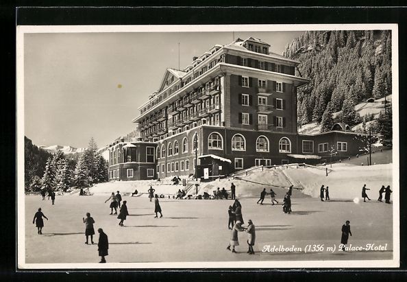 Ansichtskarten: AK Adelboden, Nevada-Palace Hotel – Gebraucht aus Berlin von bartko-reher