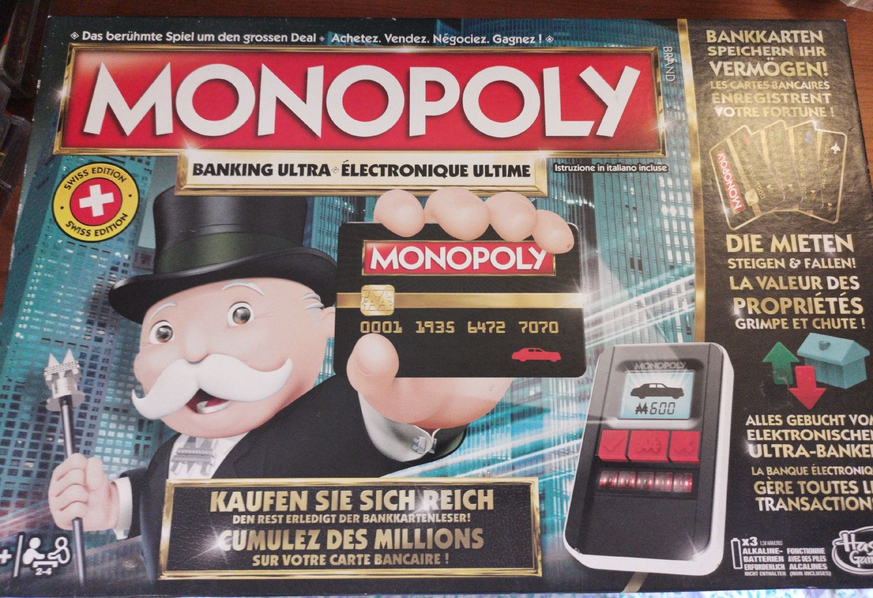 Spiele: Monopoly Banking Ultra Electronic Brettspiel  – Gebraucht aus Stans von Findus7318