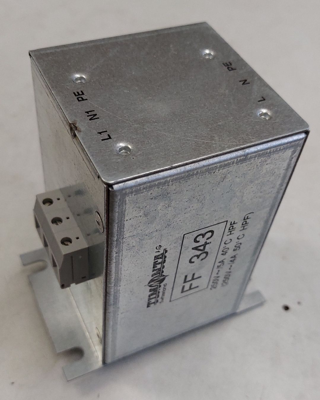Componenti elettronici: Timonta Netzfilter FF 343 - 250VAC / 5A – Usato da Azmoos venduto da wiesenduenger 1