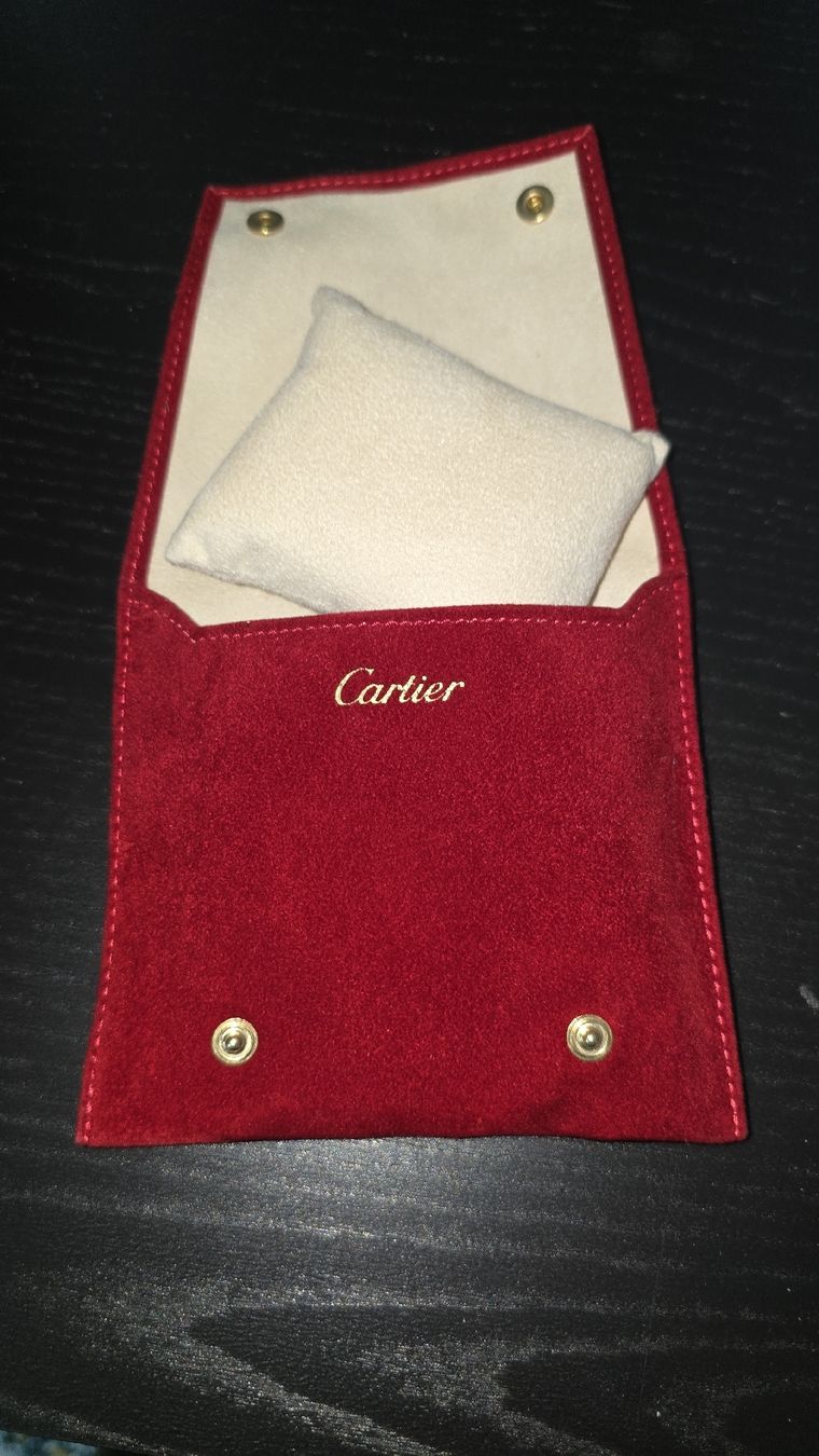 Scatole porta orologi: Cartier Rot Reiseetui, Neu – Nuovo (secondo la descrizione) da Gampel venduto da Seilerwatches