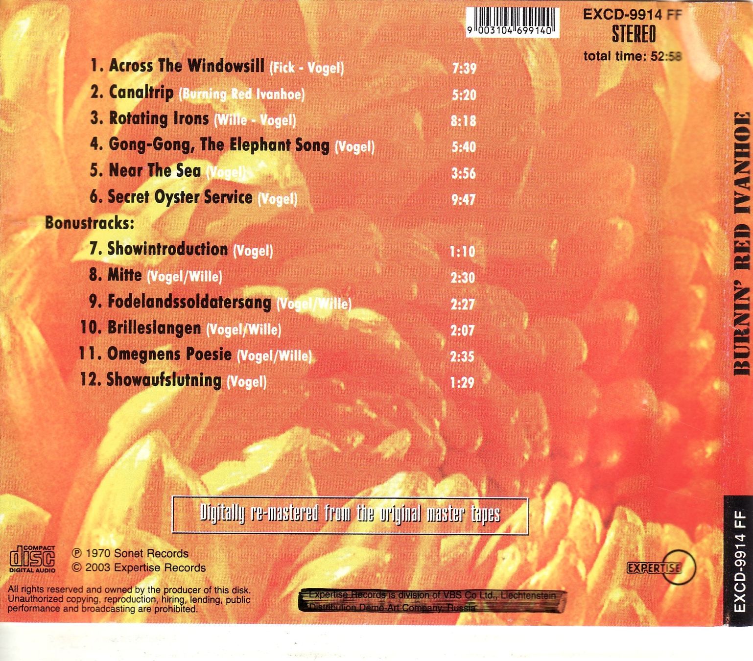 CD: Burnin Red Ivanhoe – Nuovo (secondo la descrizione) da Boussens venduto da catfood01 1