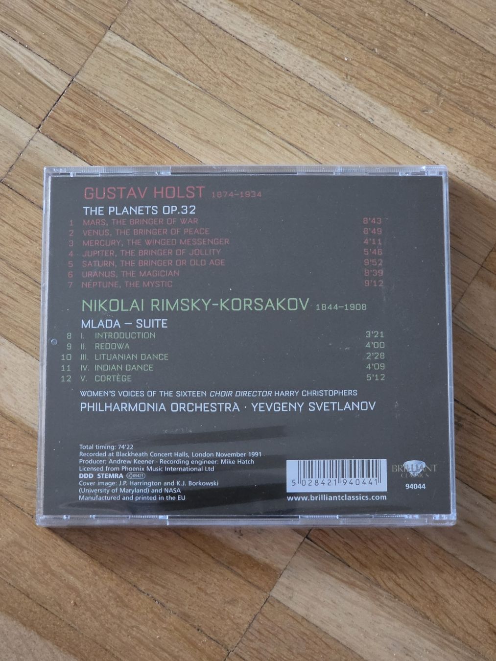 CD: Neue CD: Holst: The Planets, Rimsky-Korsakov: Mlada Suite – Nuovo e nell'imballaggio originale da Aesch BL venduto da immon 1