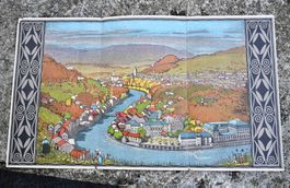 antiker Prospekt KURSAAL BADEN Panorama WOLFENSBERGER druck