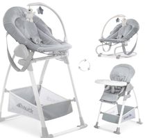 Hauck Highchair Sit N 3in1 Beige - Hängematte und Hochstuhl