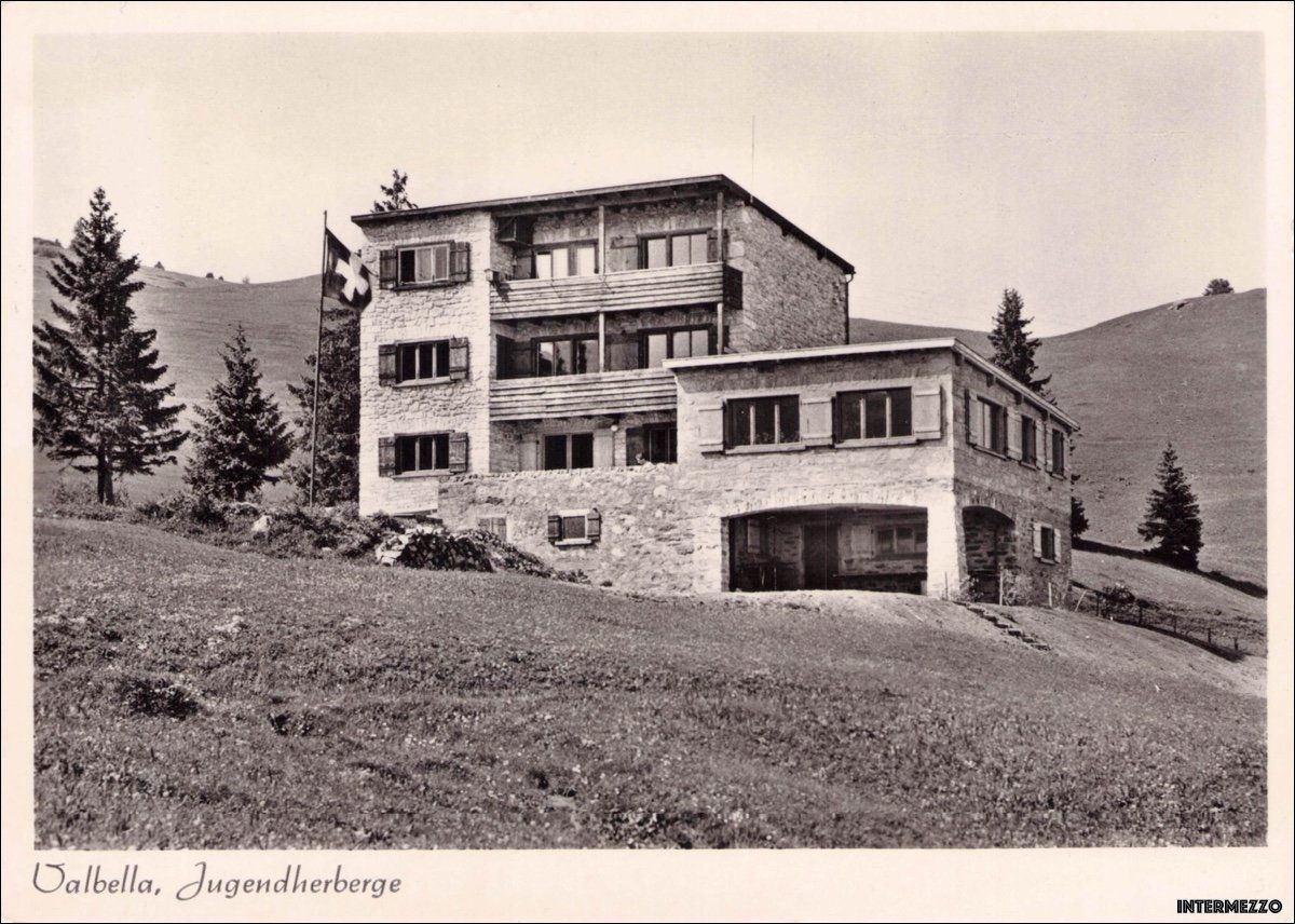 Cartoline postali: Lenzerheide GR // 1949 Jugendherberge // Sommer – Usato da Basel venduto da intermezzo12