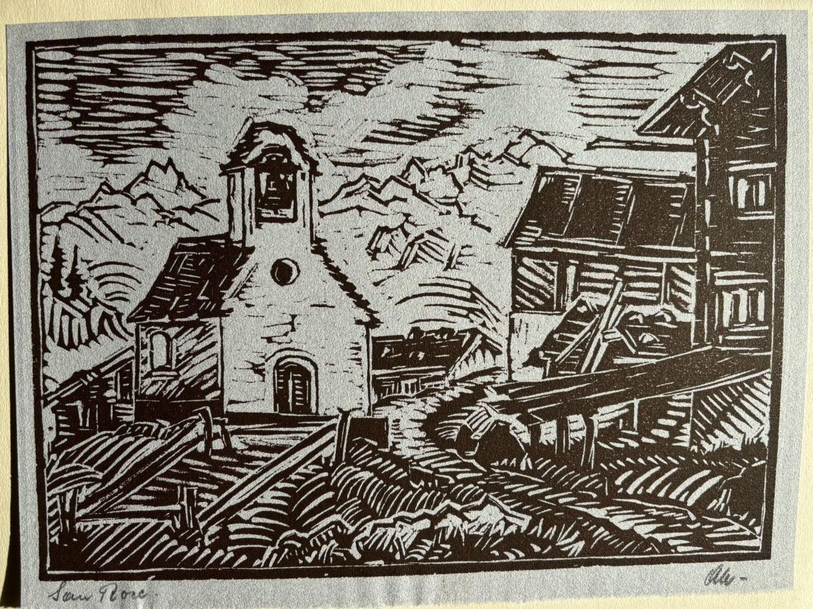Foto & Immagini: 6 antike Linolschnitte, Anton Frommelt – Usato da Ruggell venduto da spalkur42 3