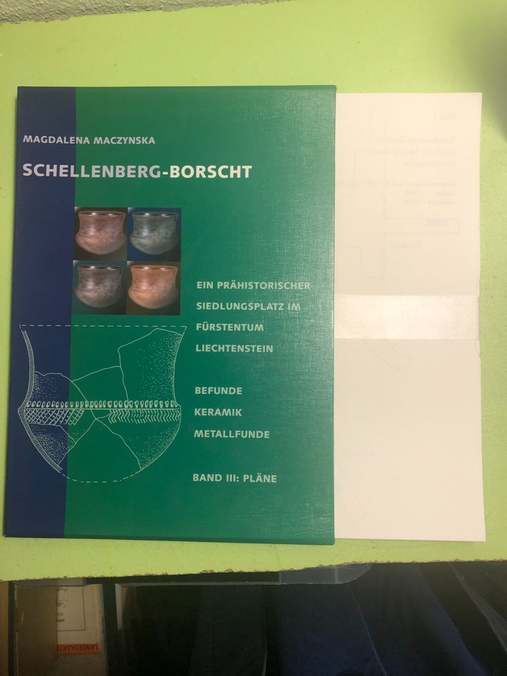 Libri: M. Maczynska: Schellenberg-Borscht. Prähist. Siedlung FL – Usato da Zürich venduto da allp 3