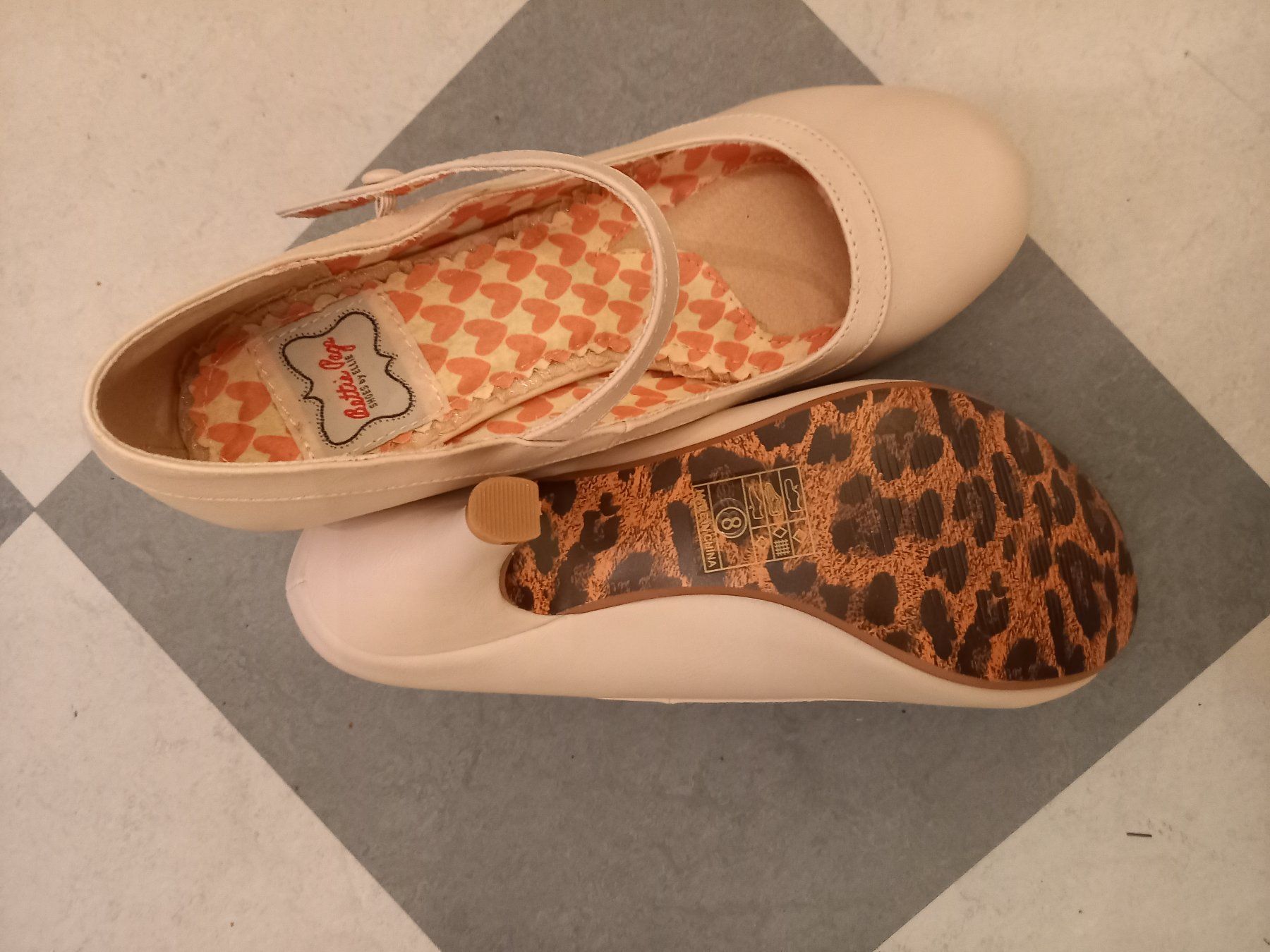 Scarpe da donna: Pumps in Beige look 50er – Nuovo (secondo la descrizione) da Basel venduto da bobbylein 6