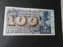 Schweiz 1971, 100 Franken