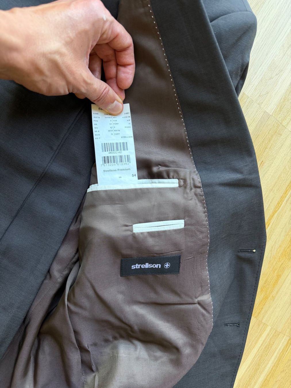 Strellson Completi: Strellson Suit Anzug Super 100 Gr. 54 – Usato da Zürich venduto da idemehore 3