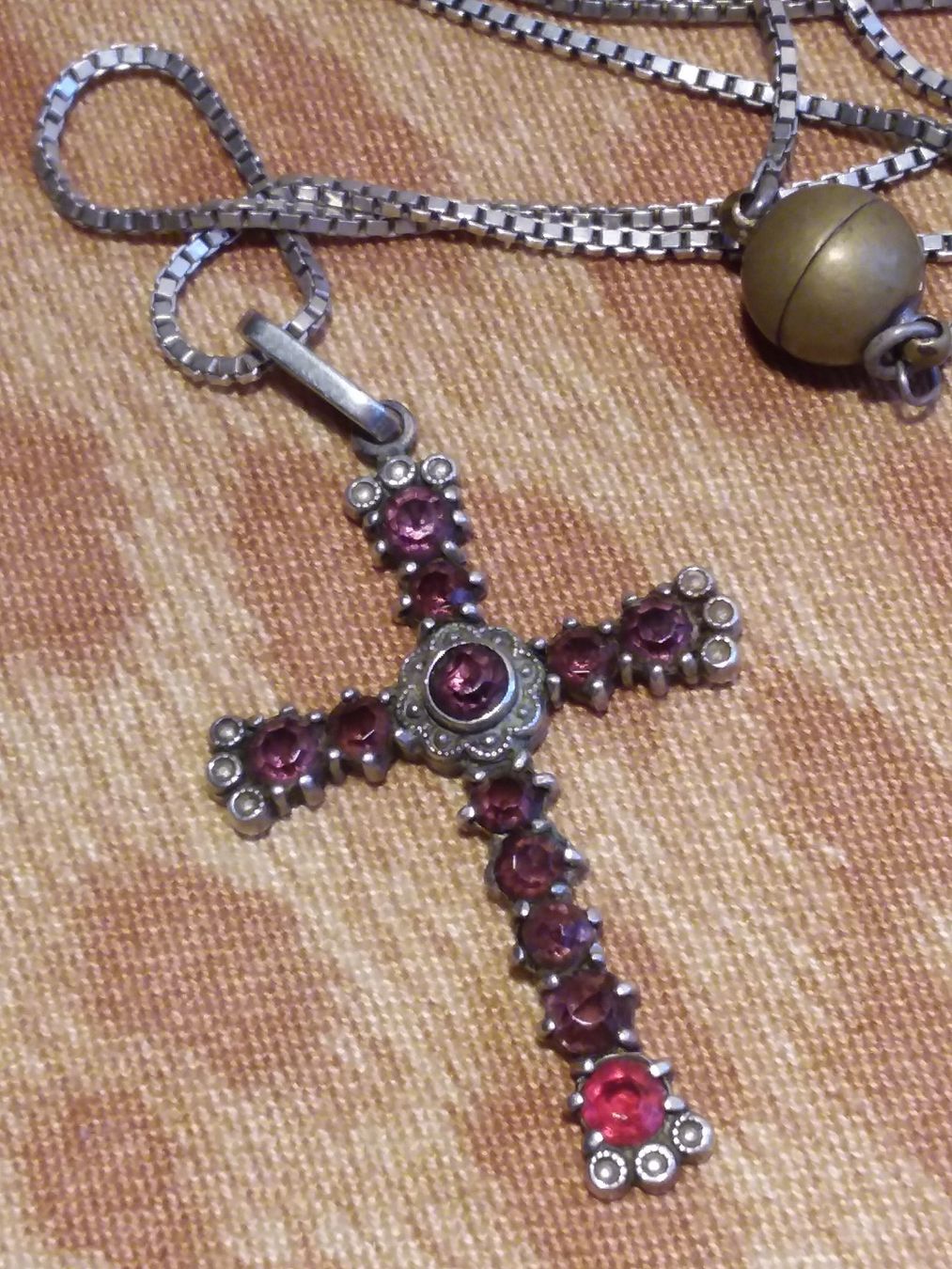 Anhänger: Antikes Kreuz Silber an Silber Halskette – Gebraucht aus Zürich von sanwit 2