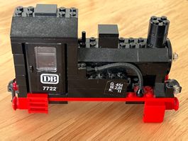 LEGO Eisenbahn Dampflok Aufbau ohne Motor