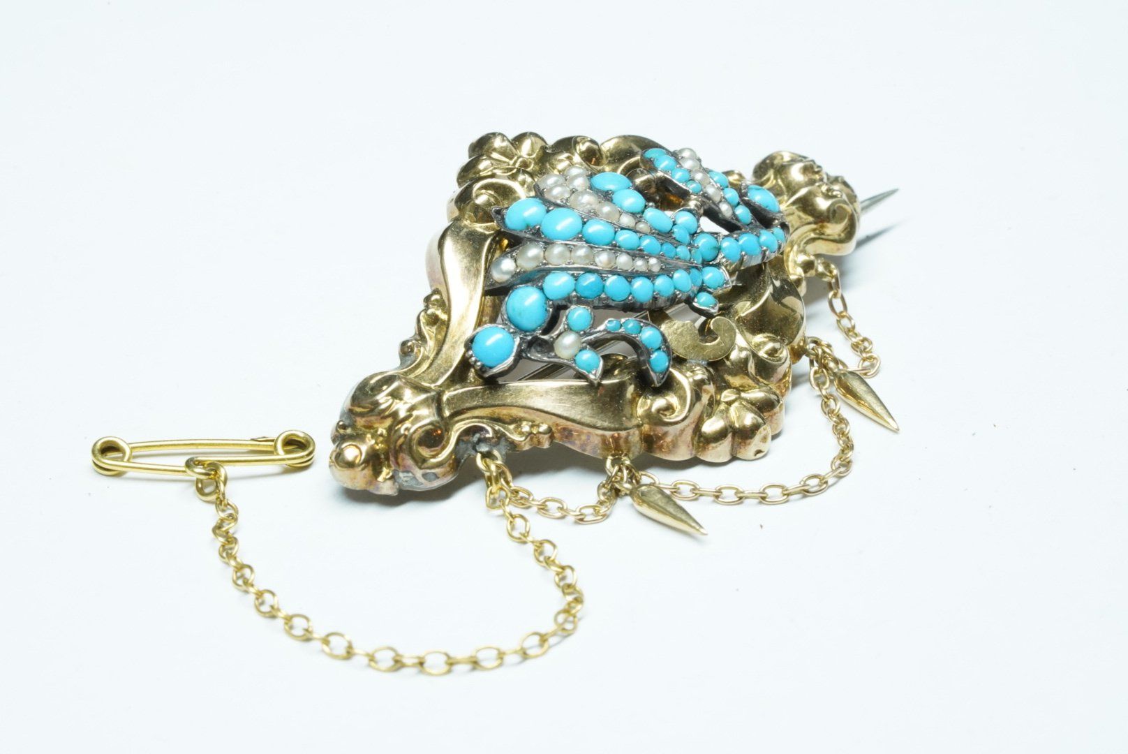 Spille & Fermagli: Biedermeier Brosche Antikschmuck um 1845 – Usato da Bülach venduto da Re-Jewelled 1