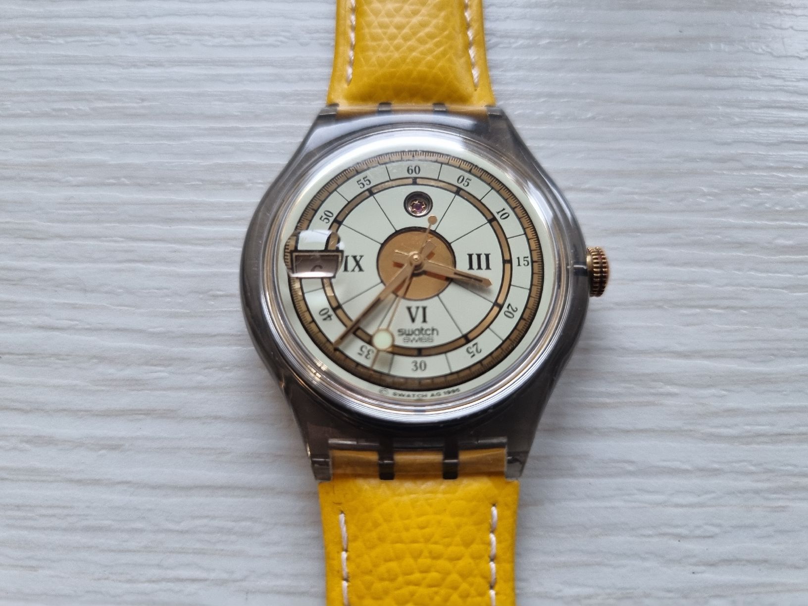 Swatch Orologi: Swatch Automatique jaune vive, excellent état – Usato da Vésenaz venduto da labonnevente83 1
