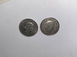 2 pièces de 10 centimes, 1934, 1940 parfait état, à saisir!