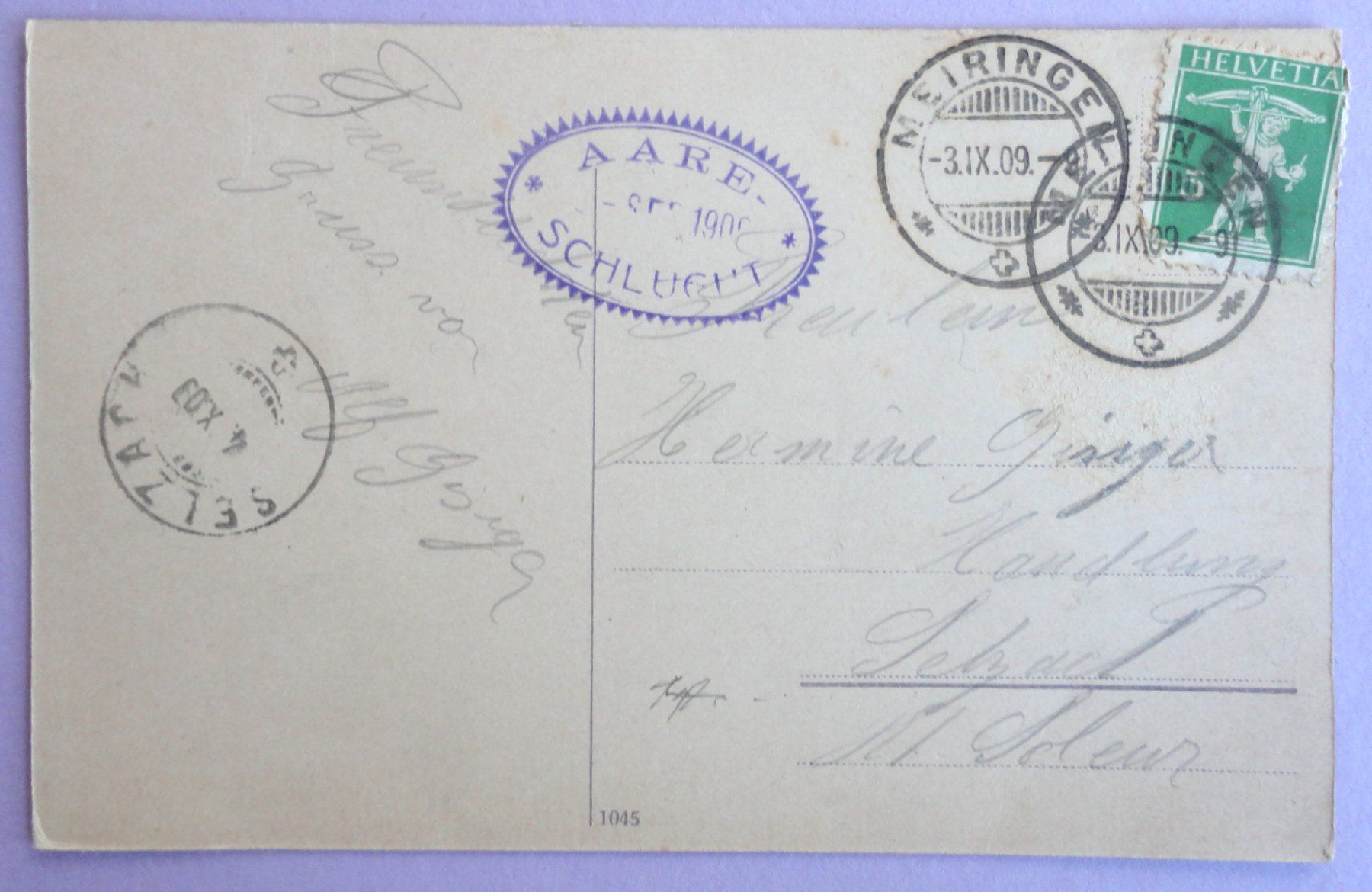 Cartoline postali: Meiringen, Aareschlucht – Usato da Fétigny venduto da Billy2miny 1