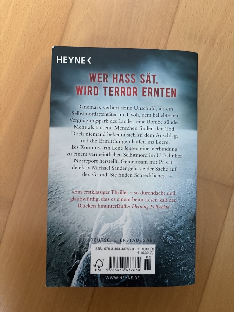 Libri: Thriller Buch Jacobsen "Bestrafung" – Usato da Zunzgen venduto da Ebnet12 1