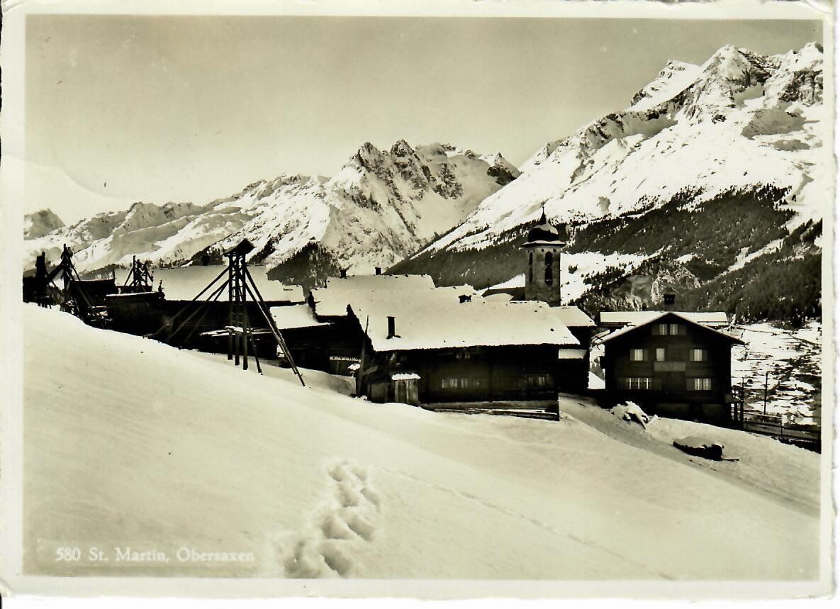 Cartoline postali: St. Martin Obersaxen – Usato da Hochdorf venduto da Ziegel-16