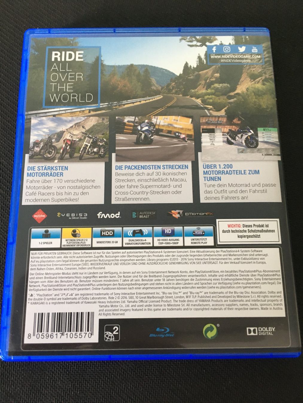 Sony Spiele: Ride 2 für PS4 / Playstation 4 – Gebraucht aus St.Gallen von sjosjo 1