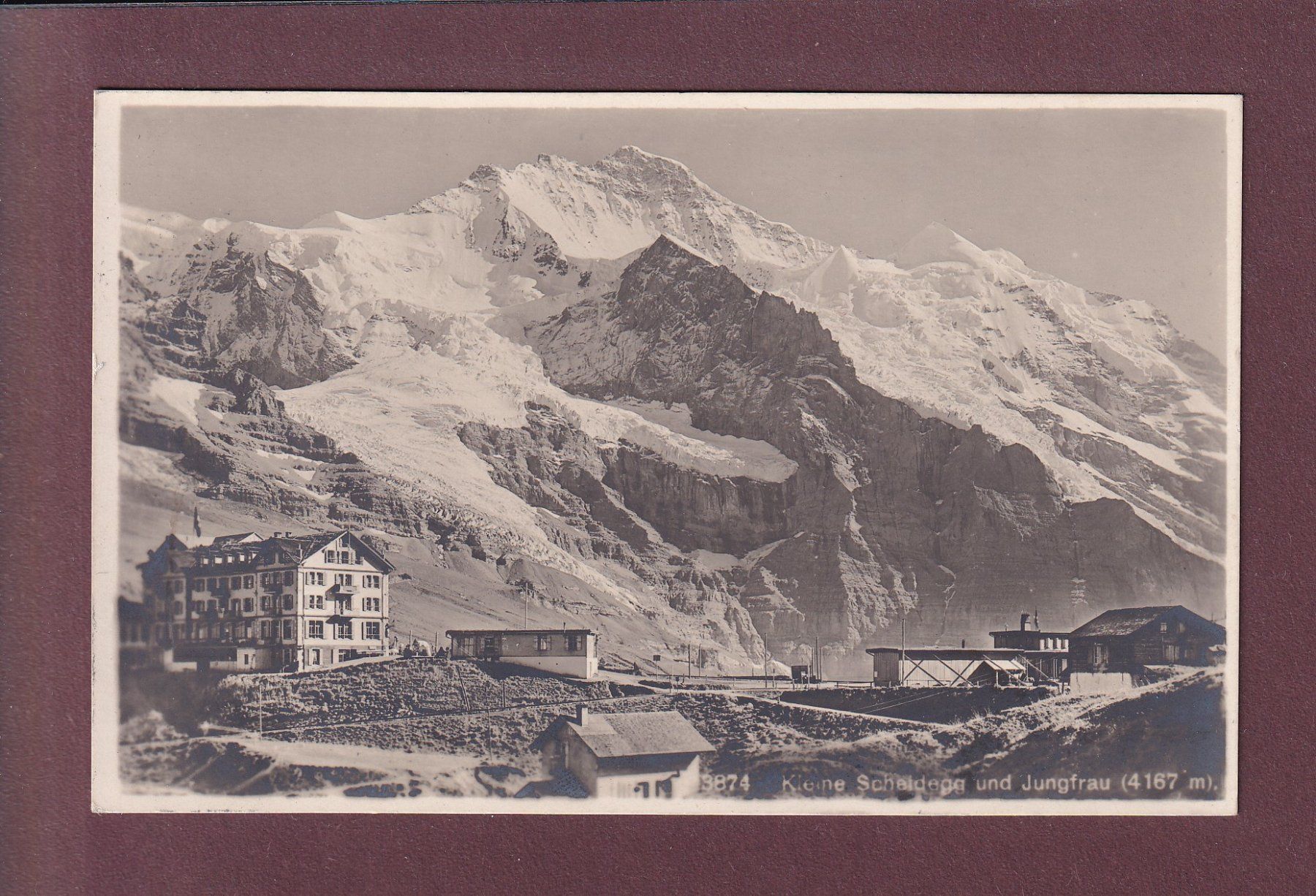 Ansichtskarten: KLEINE SCHEIDEGG - Jungfrau - 1922 – Gebraucht aus Pully von nicecards