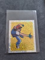 Pokémon Merlin Sticker Topps Gold Prism Holo Ash S26