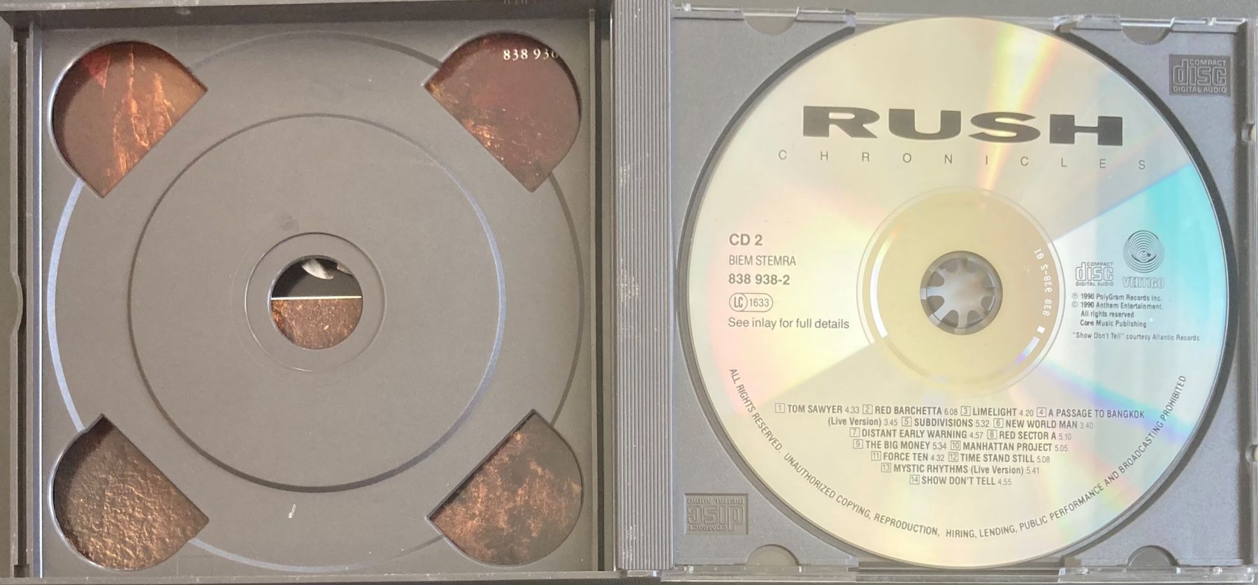 CDs: RUSH - CHRONICLES – Gebraucht aus Poliez-Pittet von Newtown-Records 3