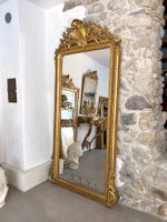 S0325 Antiker Prunk-Hallenspiegel Louis Philippe ~1850