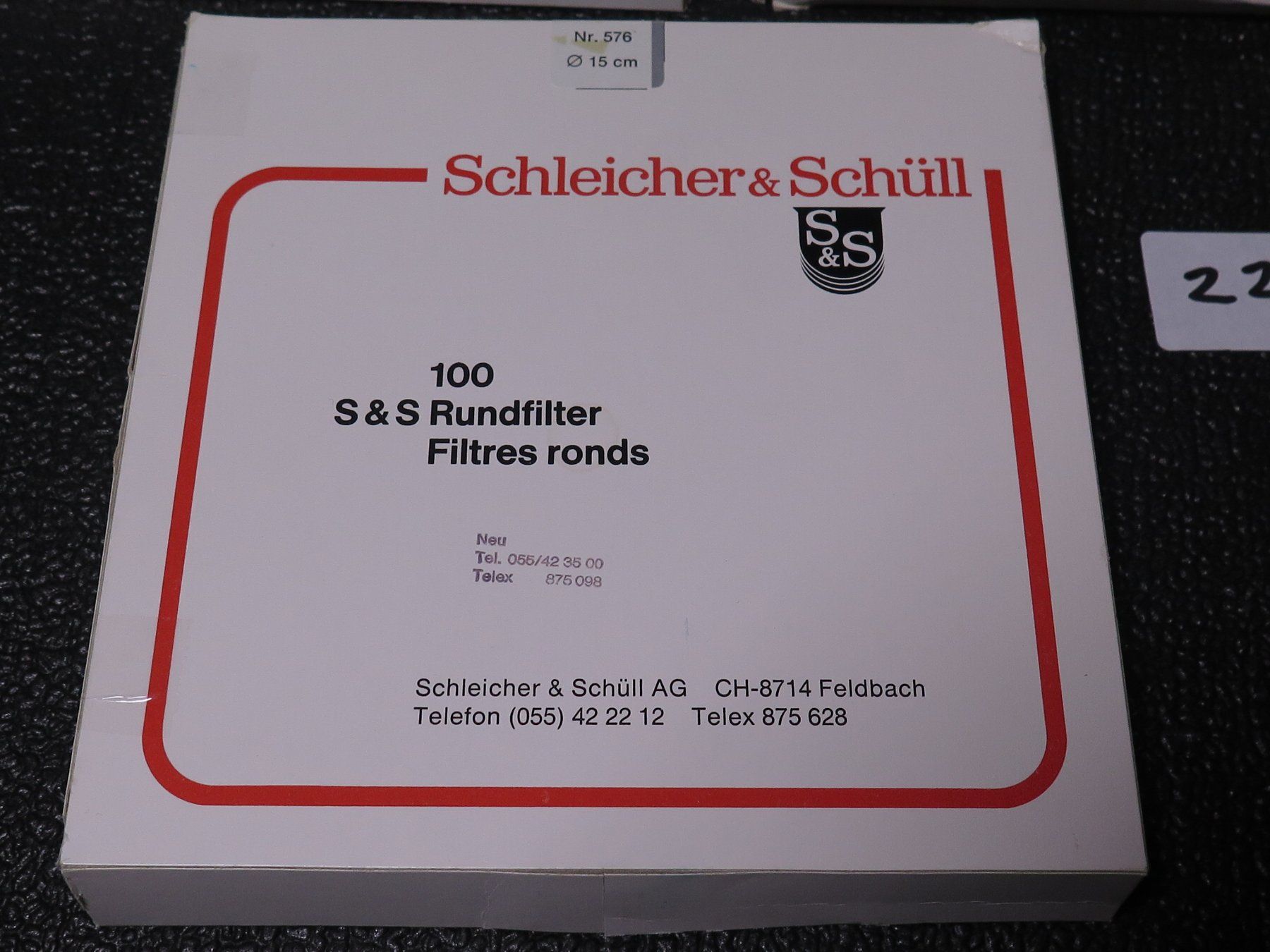 Sanitari: 3x Schleicher Schüll 150mm Filterpapier, NEU – Nuovo (secondo la descrizione) da Basel venduto da Deko1 2