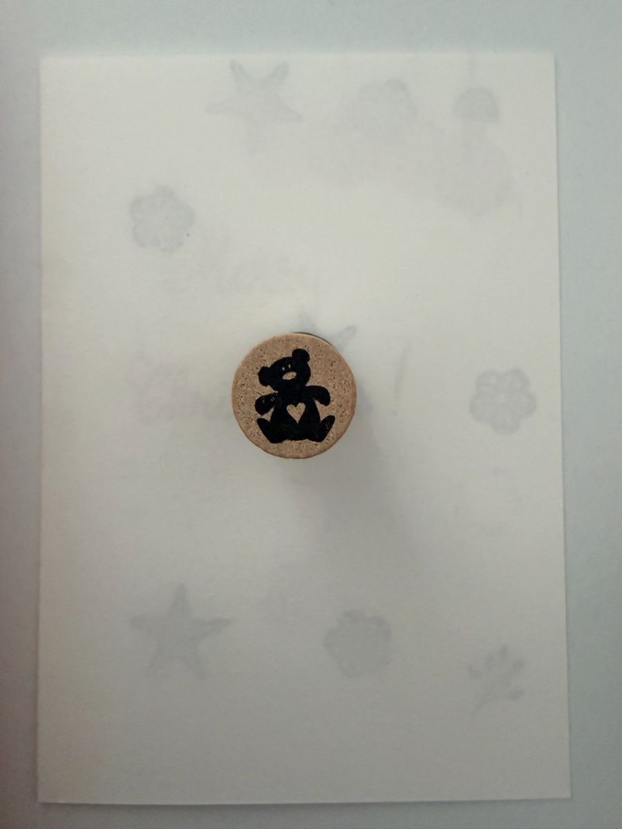 Timbri: Rubber stamp teddy bear with heart – Usato da Thun venduto da dar_fz6y