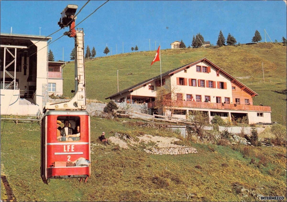 Cartoline postali: Eggberge UR // Seilbahn Gasthaus ob Altdorf – Usato da Basel venduto da intermezzo12