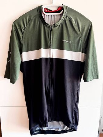 Siroko Rennrad Trikot Grün/Schwarz XL