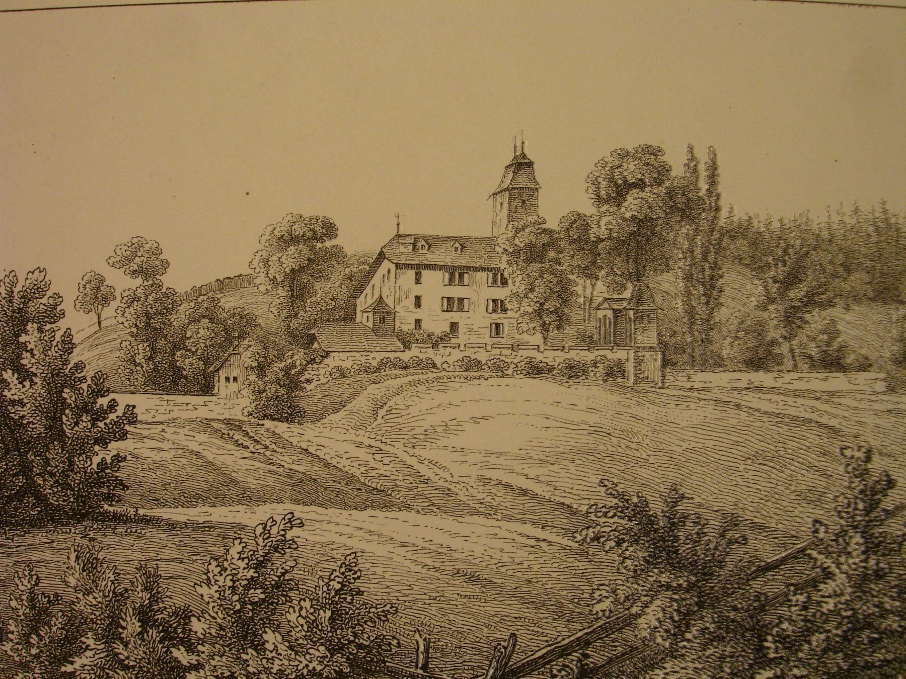 Grafica & Litografie: RÜMLIGEN, BERN, LITHOGRAPHIE 1840 – Usato da Grüningen venduto da Kartensammler 2