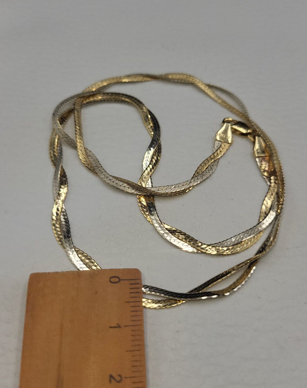 Catenine: Gold 585 Bicolour Collier – Usato da Wald ZH venduto da Dasilver 3
