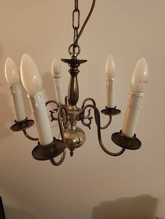 Lampadari & plafoniere: Vintage Messing-Kronleuchter – Usato da Münchenstein venduto da CoraJ