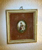 Antikes Madonnenbild mit Rahmen, Miniaturmalerei🖼️