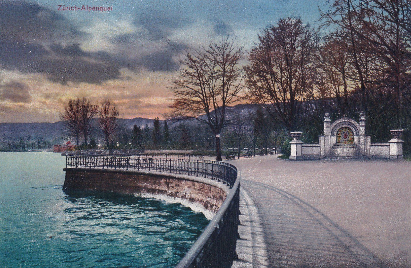 Ansichtskarten: Zürich Alpenquai – Gebraucht aus Cormoret von Pascalll2001
