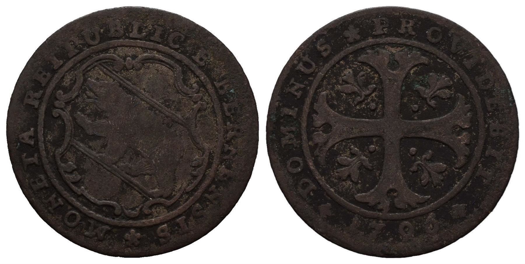 Alle Münzen: Bern Halbbatzen 1796  /3527 – Gebraucht aus Trimbach von Solothurn1
